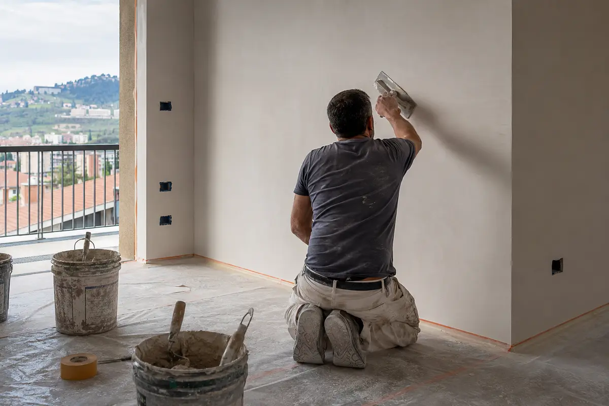 Finiture interne realizzate in un appartamento a Bergamo